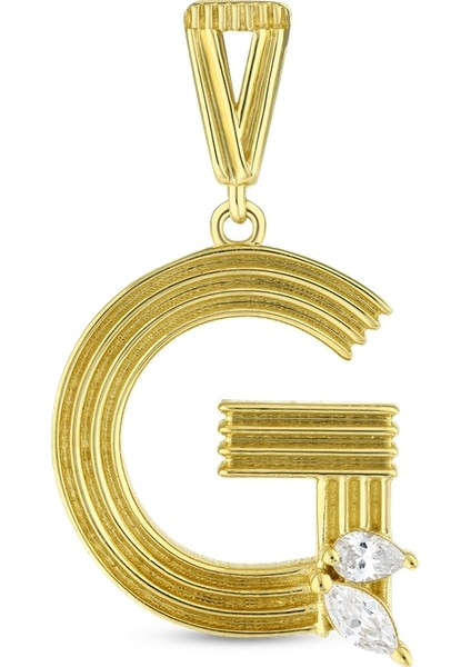 Altın G Harf Kolye Ucu - 14K fiyatları