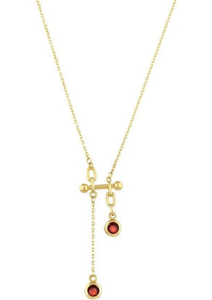 Altın Tasarım Kolye - 14K