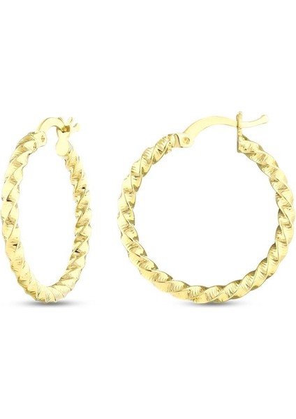 Altın Halka Küpe - 14K