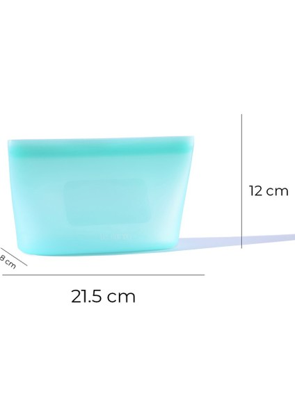 Mood Hava Sızdırmaz Kilitli Silikon Saklama Torbası 680 ml | Yeşil indirimleri