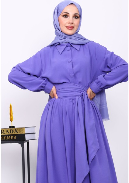 Lila Bel Lastikli Tulum modelleri