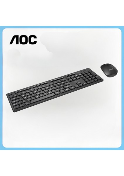 KM300 Kablosuz Klavye Mouse Seti, 2.4ghz, Sessiz Yazım, 1200 Dpı, Fn Kısayol, Tak-Çalıştır