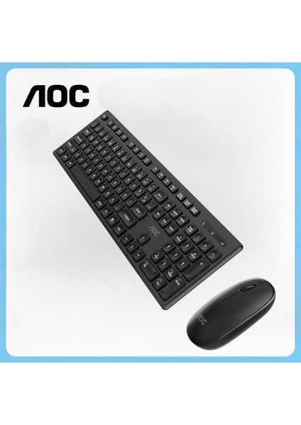 KM300 Kablosuz Klavye Mouse Seti, 2.4ghz, Sessiz Yazım, 1200 Dpı, Fn Kısayol, Tak-Çalıştır