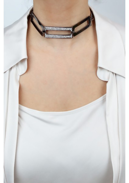 Zirkon Taşlı Geometrik Kolye fiyatları