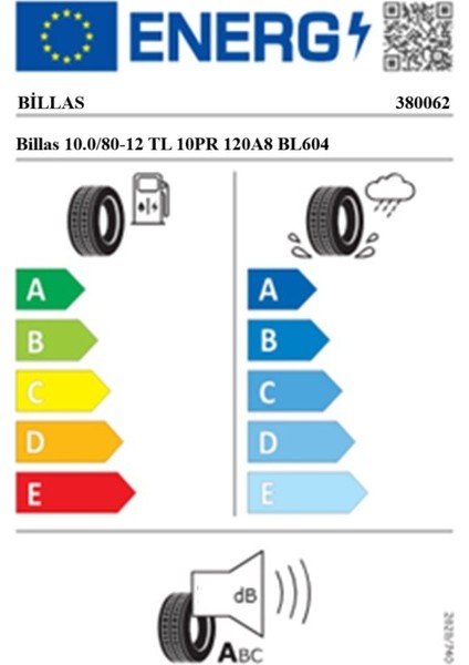 10.0/80-12 Tl 10PR 120A8 BL604 Yeni Nesil Römork Lastiği (Üretim TARIHI:2023) fiyatları