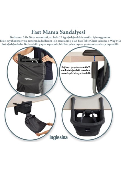 Fast Masaya Takılan Taşınabilir Mama Sandalyesi fırsatları