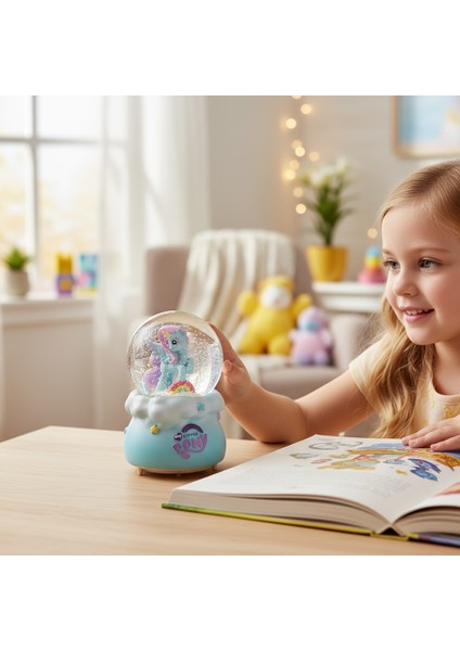 My Little Pony Unıcorn Büyük Boy Püskürtmeli Müzikli Işıklı Kar Küresi