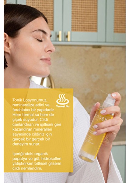 Nemlendirici Tonik Losyon Organik Papatya Çiçeği Içeren - 200 ml fırsatları