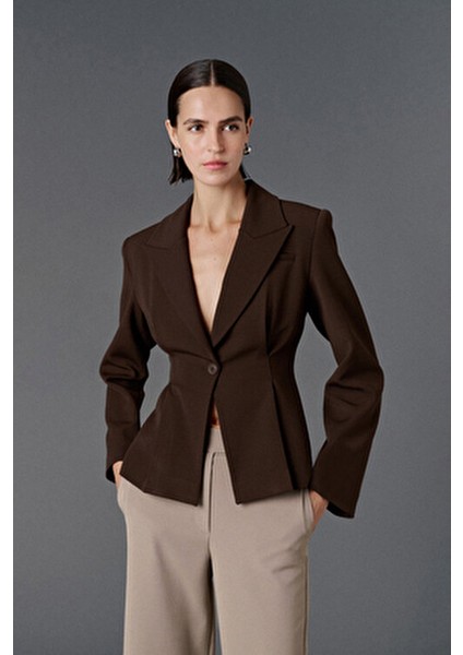 Vücuda Oturan Blazer Ceket