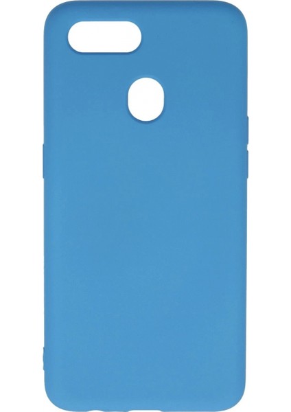 Oppo A12 Kılıf Nano Içi Kadife Silikon - Mavi (K95)