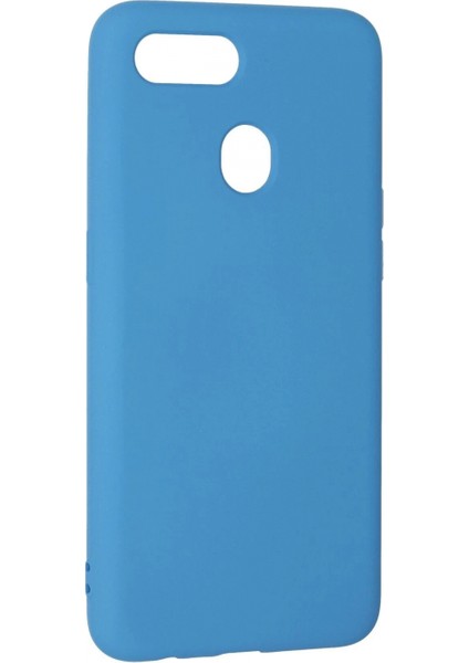 Oppo A12 Kılıf Nano Içi Kadife Silikon - Mavi (K95) modelleri