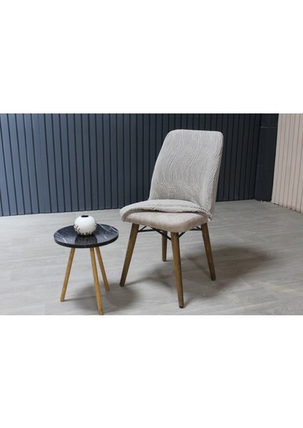 Oval Sandalye Kılıfı Jakar 6'lı Set Bej fiyatları