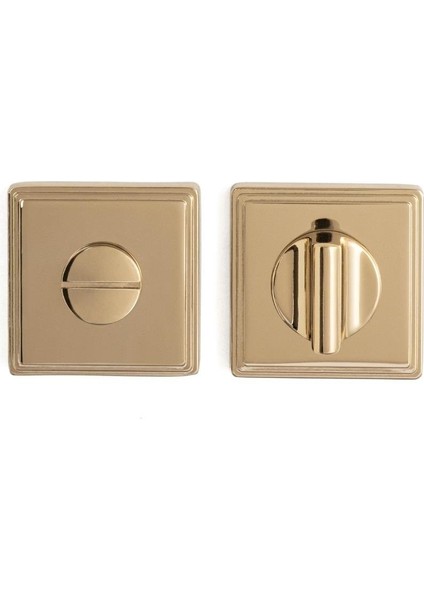 RO17 Kapı Kolu Rozeti Wc Gold 53X53X10 mm