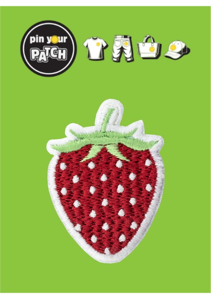 Ütü ile Yapışan Yama 7057 Çilek