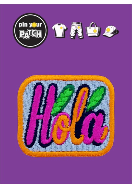 Ütü ile Yapışan Yama 7076 Yazı Hola