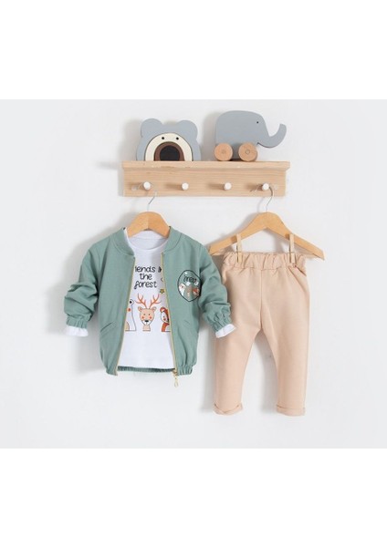 Üç Arkadaş Baskılı 2'li Takım