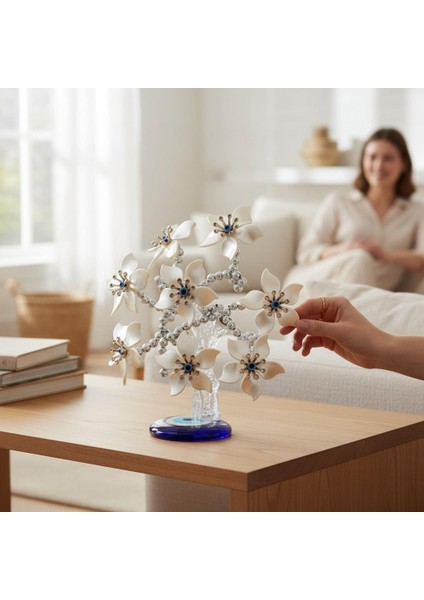 Feng Shui Nazar Boncuğu Ağacı Servet Çakra Şans Ağacı Biblo 20 Cm. Ev Ofis Yeni Yıl Hediyesi Model 1 fiyatları