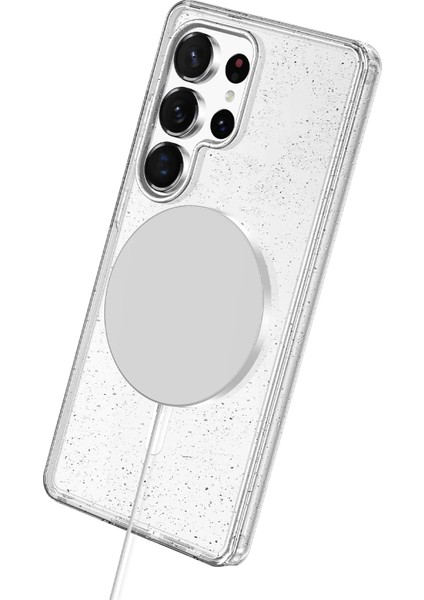 Samsung Galaxy S25 Ultra Glow Simli Lens Hediyeli Kılıf - Şeffaf modelleri