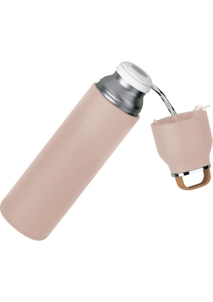 Pembe Çelik Termos 400 ml – Bardak Kapaklı, Mat Gövdeli, Her Yerde Yanınızda! fiyatları