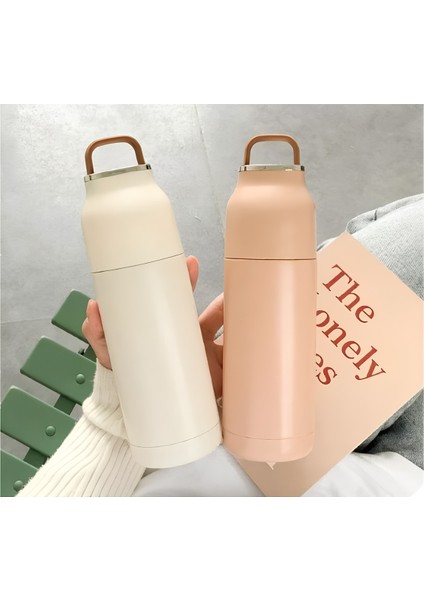 Pembe Çelik Termos 400 ml – Bardak Kapaklı, Mat Gövdeli, Her Yerde Yanınızda! modelleri