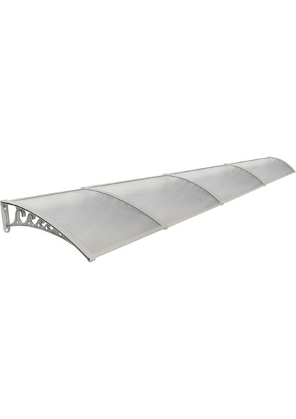 Pratik Sundurma Kapı Pencere Üstü 100X480 cm Gri 6 mm Levhalı