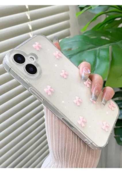 Apple iPhone 17 Uyumlu – Pembe Fiyonk Desenli Yumuşak Silikon Kılıf, Darbeye Karşı Dayanıklı Kapak modelleri