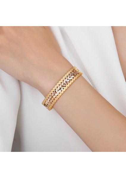 Altın Tasarım Kelepçe Bilezik - 14K modelleri