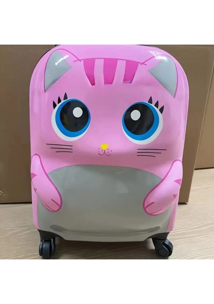 Çocuk Valizi Kedi Figürlü