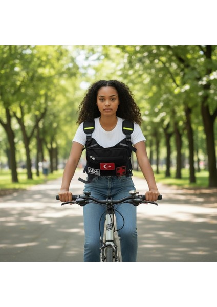 Motosiklet Göğüs Çantası Reflektörlü Yelek Rüzgar Koruma Bol Cepli Pratik Bisiklet Motor Kuhaki fiyatları