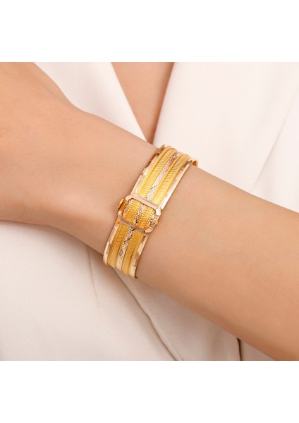 Altın Kelepçe Bilezik - 14K modelleri