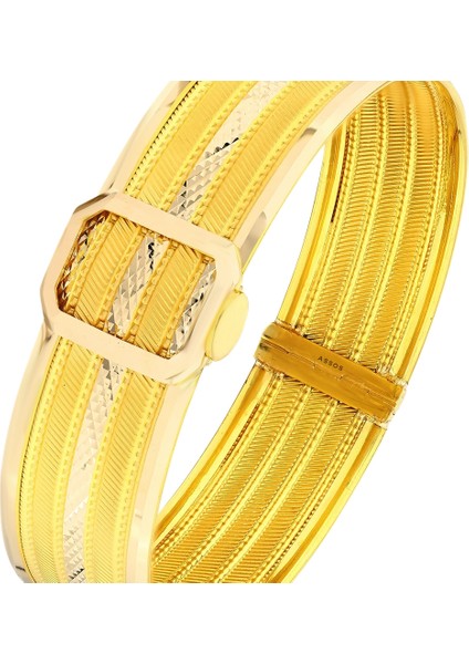 Altın Kelepçe Bilezik - 14K fırsatları