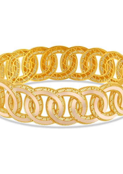 Altın Kelepçe Bilezik - 14K fırsatları