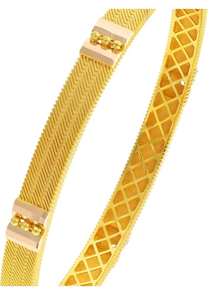 Altın Tasarım Kelepçe Bilezik - 14K fırsatları