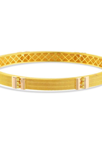 Altın Tasarım Kelepçe Bilezik - 14K indirimleri