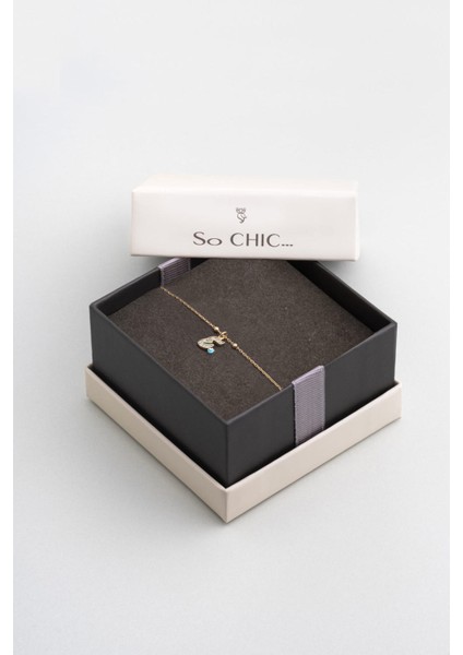 E Harfi 18 Ayar Sarı Altın Kaplama 19 cm Gümüş Nazar Bileklik indirimleri