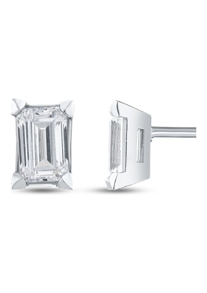 Baget Taşlı Altın Küpe - 14K fiyatları