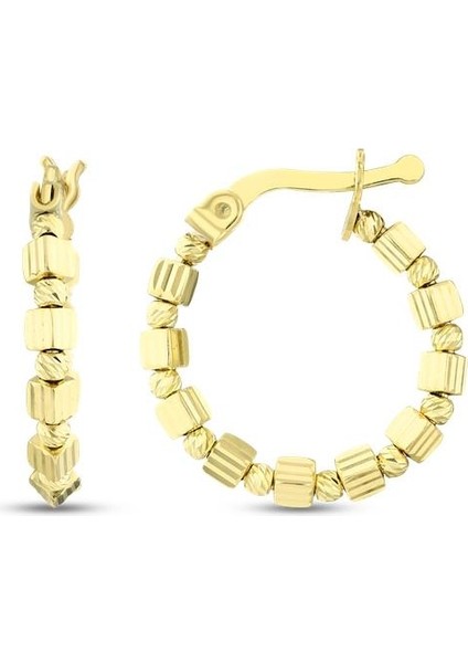 Altın Halka Küpe - 14K