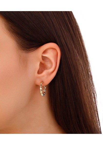 Altın Halka Küpe - 14K modelleri