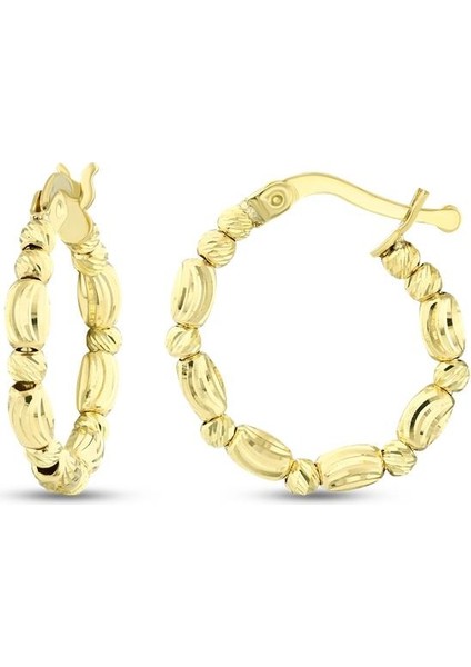 Altın Halka Küpe - 14K