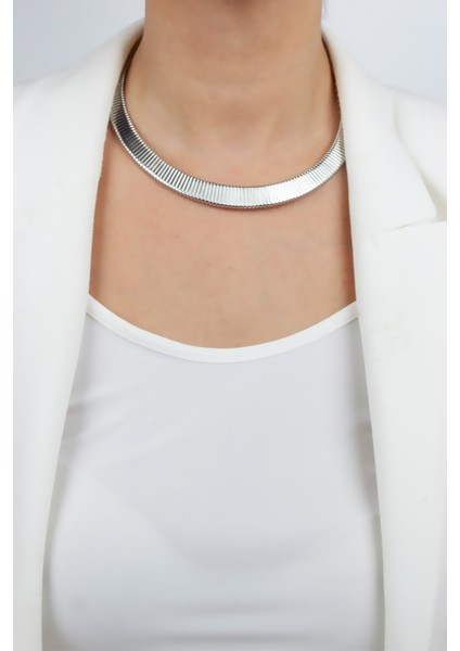 Gümüş Renk Kadın Kolye