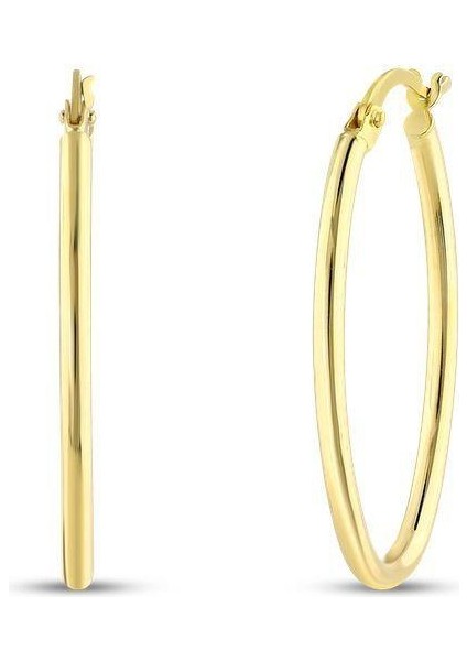 Altın Halka Küpe - 14K