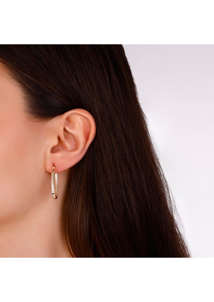 Altın Halka Küpe - 14K modelleri