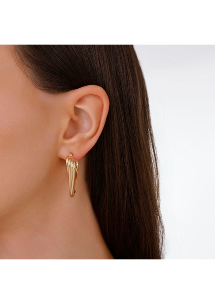 Altın Tasarım Küpe - 14K modelleri