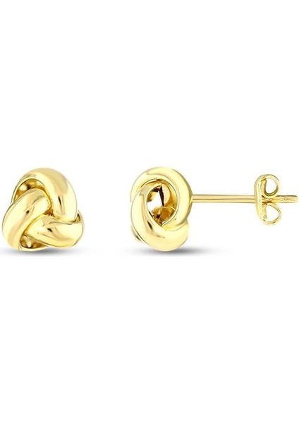 Altın Tasarım Küpe - 14K