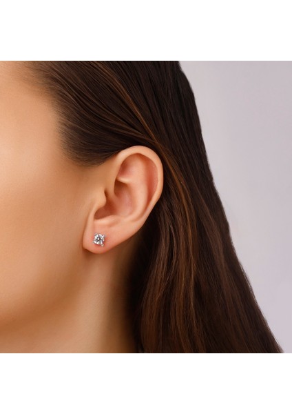 Altın Tektaş Küpe - 14K modelleri