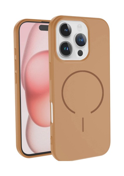 iPhone 16 Pro Magsafe Özellikli Içi Kadife Yumuşak Aqua Silikon Kılıf fiyatları