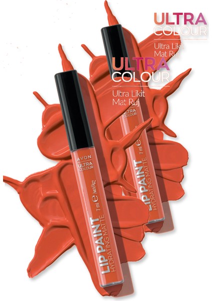 Ultra Colour Likit Mat Ruj - Coral Shore Ikili Set