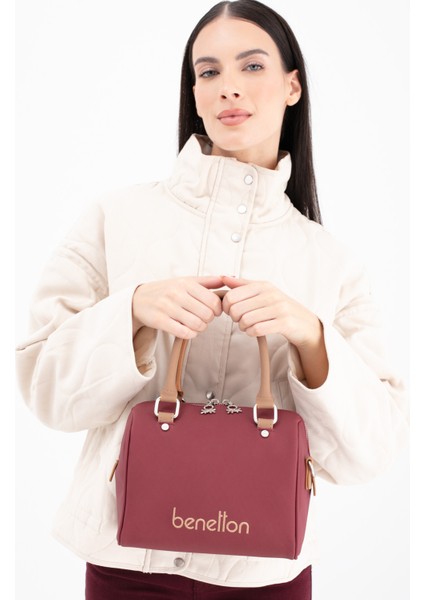 Benetton Kadın Kol Çantası Bordo - Camel BNT1647 fiyatları
