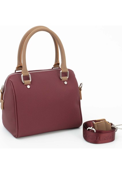 Benetton Kadın Kol Çantası Bordo - Camel BNT1647 fırsatları
