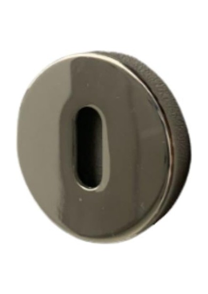 RO12 Kapı Kolu Rozeti Oda Parlak Nikel 52X52X9 mm